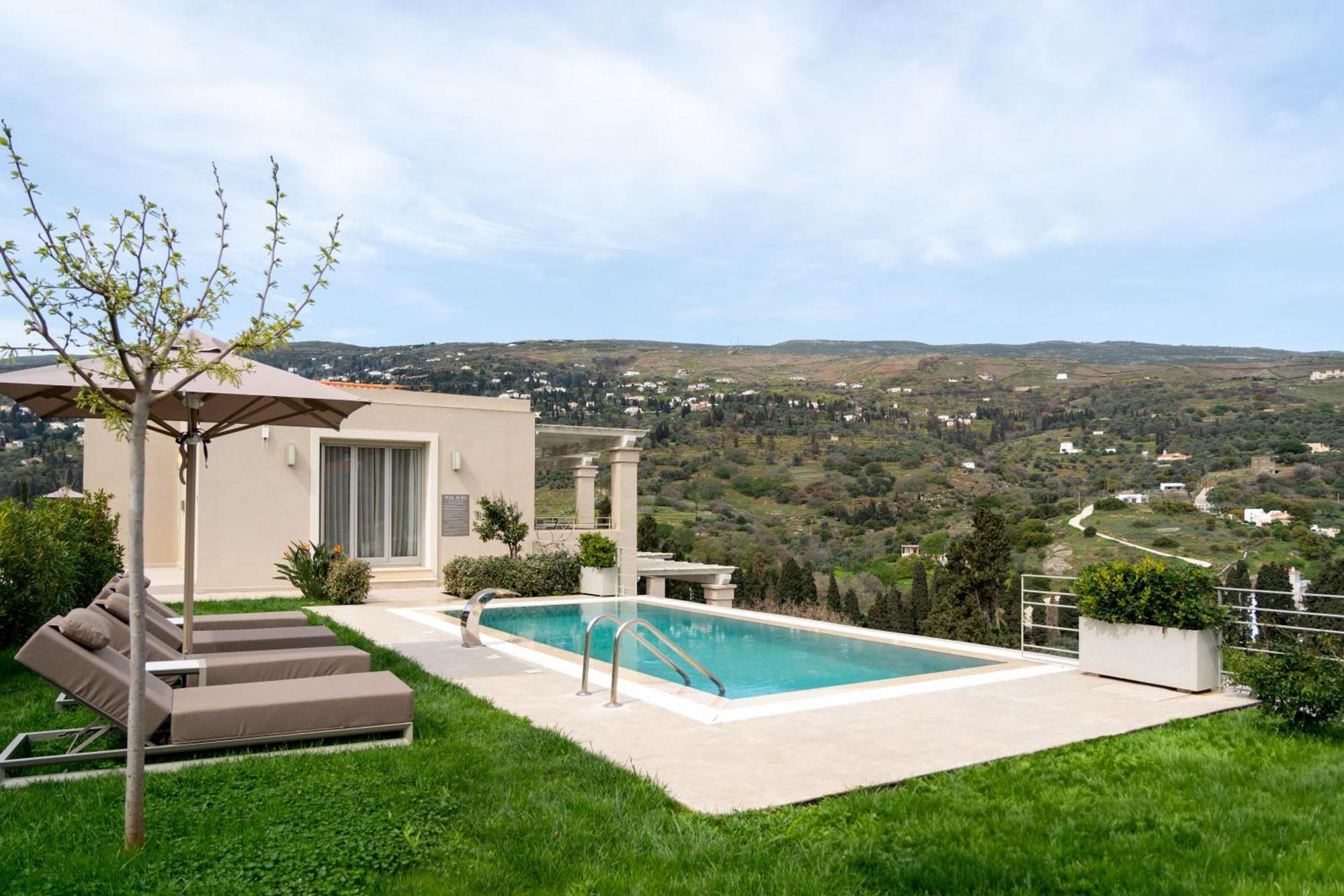 Suitehome Villas With Private Pools By Explore Andros Buitenkant foto